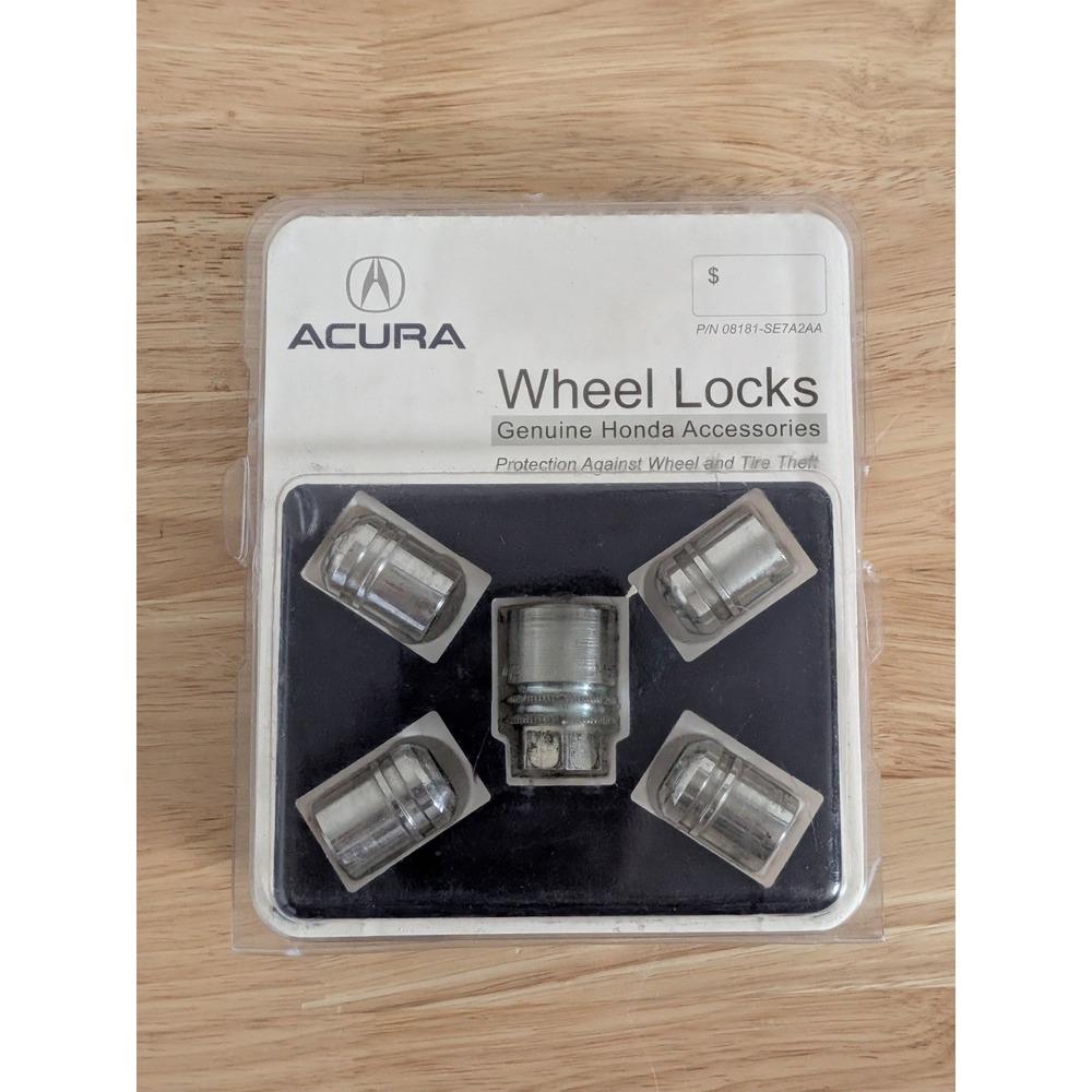 Acura Wheel Lock Chrome Genuine OEM Accessories Parts (P/N 08181-SE7A2AA) USA